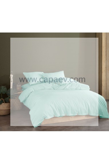 Taş Yıkama Nevresim Takımı Tek Renk ( çift kişilik )-Nefti